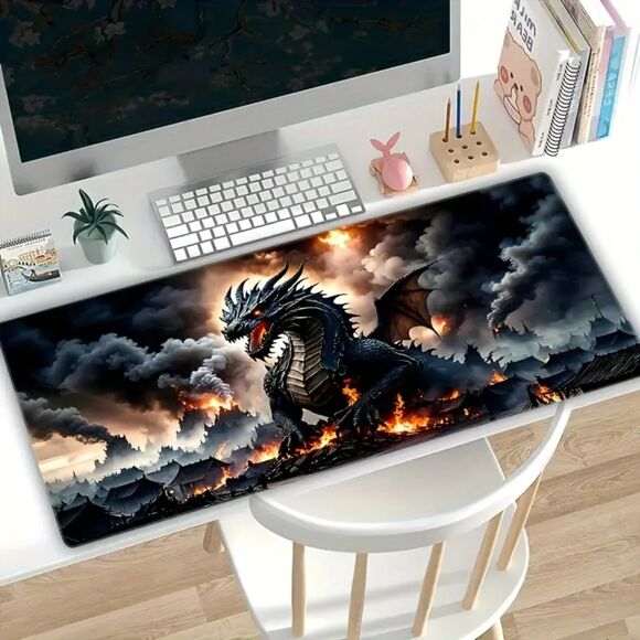 Dragon Gaming Mouse Pad Non-Slip, Durable for Gaming & Office XL 11.8 x 27.5 - Picture 3 of 4